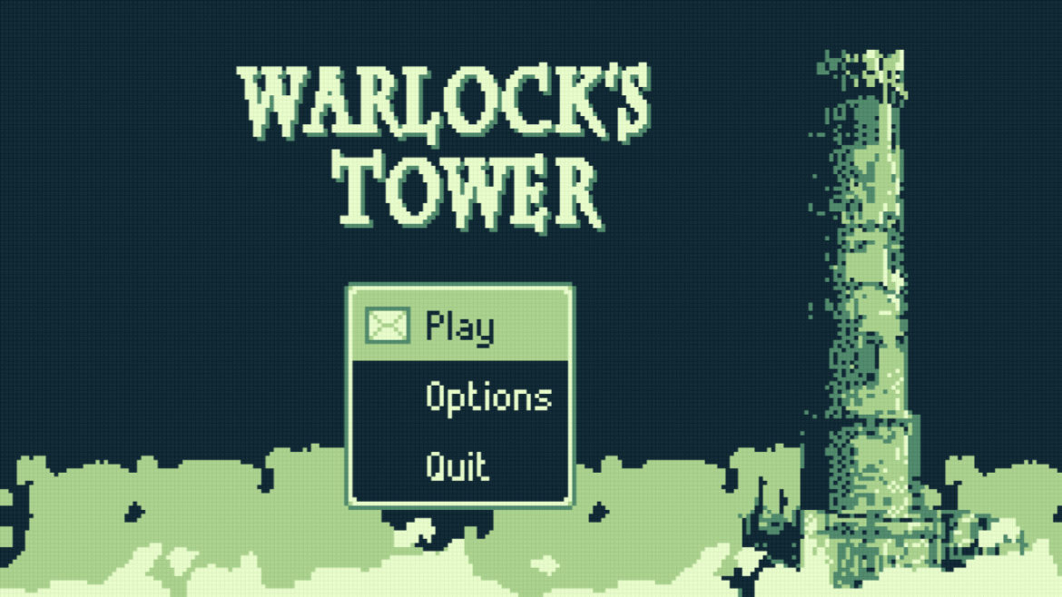 Warlock's Tower Title Screen