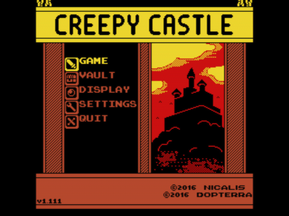 Creepy Castle Title Screen