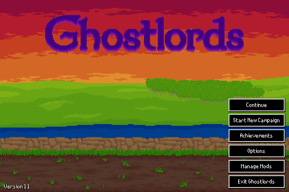 Ghostlords Title Screen